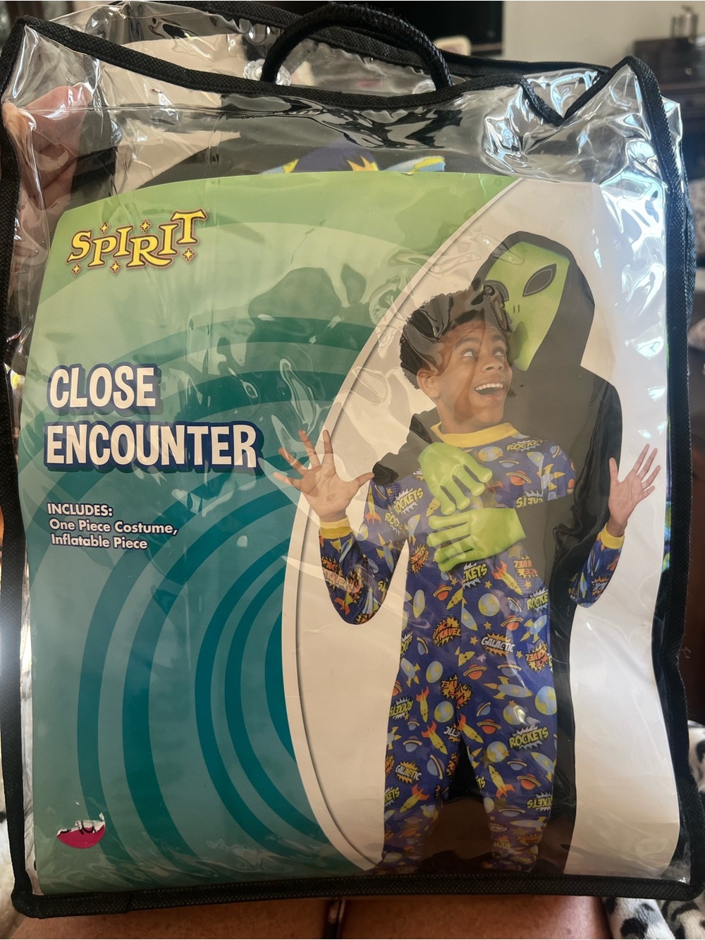 Spirit Close Encounter Kids Alien Costume - Blue, Green & Yellow